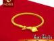Nobel สร้อยข้อมือ 1 บาท ลายสี่เสา ชุบเศษทองเยาวราช เหมือนแท้ ไม่ลอก ไม่ดำ รับประกัน 6 เดือน สร้อยทองปลอม ทองปลอม