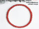 หินมงคล หินคาร์เนเลียน แท้ 100% Carnelian ขนาด 4 มิล ช่วยปัดเป่าพลังงานที่ไม่ดี สร้อยหินมงคล หินนำโชค กำไลหิน หินสีส้ม