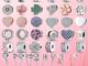 เครื่องประดับ กําไลข้อมือ เงิน 925 จี้รูปหัวใจ สีทอง 925 DIY