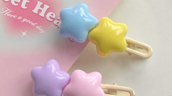 กิ๊บติดผม รูปดาวห้าแฉกน่ารัก สีแคนดี้ สําหรับนักเรียนหญิง กิ๊บติดผม รูปดาวห้าแฉกน่ารัก สีแคนดี้ สําหรับนักเรียนหญิง
