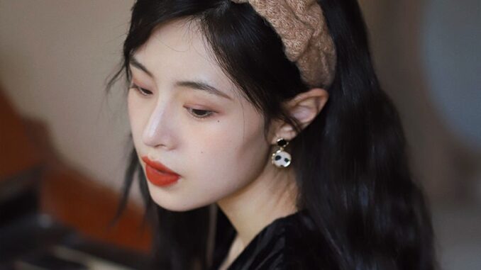 ที่คาดผม ผ้าวูลถัก แต่งจับจีบ สไตล์ฝรั่งเศส เรโทร แฟชั่นสําหรับผู้หญิง
