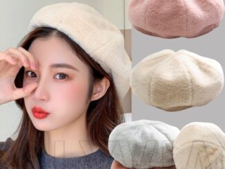 หมวกเบเร่ต์ ผ้ากํามะหยี่ขนนิ่ม ปรับขนาดได้ ให้ความอบอุ่น สไตล์อังกฤษ เรโทร คลาสสิก หรูหรา เหมาะกับฤดูใบไม้ร่วง และฤดูหนาว สําหรับผู้หญิง