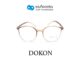 DOKON แว่นตากรองแสงสีฟ้า ทรงหยดน้ำ (เลนส์ Blue Cut ชนิดไม่มีค่าสายตา) รุ่น 8209-C2 size 49 By ท็อปเจริญ