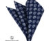 GIORGIO DEL SARTO Silk Navy Blue Pocket Square ผ้าเสียบสูทสี กรม น้ำเงินผ้าไหม 100%Silk