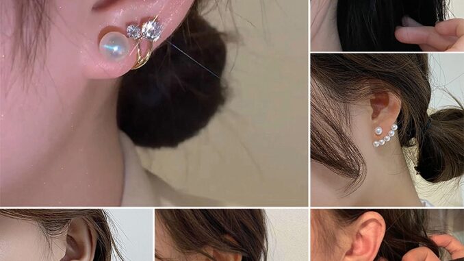 Hwetr ต่างหูสตั๊ด ประดับมุก เพทาย พลอยเทียม แวววาว สไตล์เกาหลี ของขวัญแต่งงาน ใหม่ Hwetr ต่างหูสตั๊ด ประดับมุก เพทาย พลอยเทียม แวววาว สไตล์เกาหลี ของขวัญแต่งงาน ใหม่