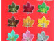 ♚ แผ่นแพทช์เหล็ก รูปใบเมเปิ้ล สีสันสดใส สําหรับปลูกต้นไม้ ♚ แผ่นแพทช์รีดติดเสื้อ DIY 1 ชิ้น