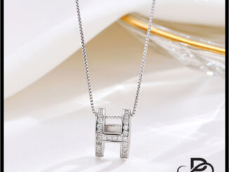 PN071 สร้อยเงินจี้ H งานเกรดพรีเมี่ยม (พร้อมแพคเกจครบเซท) ใส่โดนน้ำได้ไม่ลอกไม่ดำ สินค้าพร้อมส่ง
