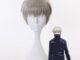 Alittlesearch11 วิกผมสั้น ทนความร้อน คอสเพลย์อนิเมะ Jujutsu Kaisen Toge Inumaki สีเทา TH