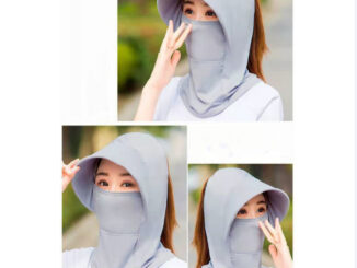 หมวกคลุมกันแดด ป้องกันรังสียูวี แบบเต็มหน้า