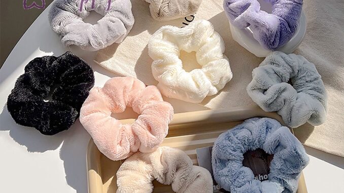 ยางรัดผมหางม้า แบบยืดหยุ่น สีพื้น สไตล์วินเทจ เครื่องประดับแฟชั่น สําหรับผู้หญิง