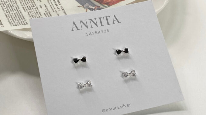 โค้ด 3F875 ลด 45.- // Tiny Bow stud earrings //silver925 ต่างหูโบว์czเงินแท้925 เหมาะกับคนแพ้ง่าย