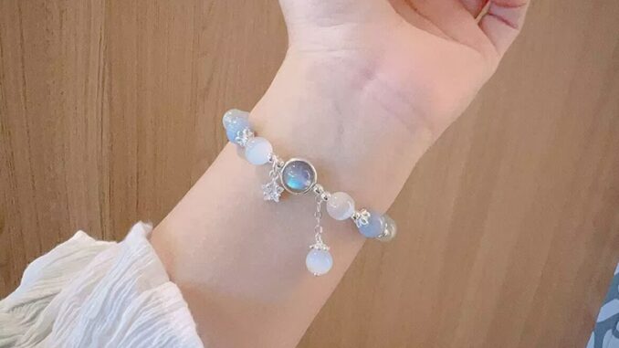 [highbuying] สร้อยข้อมือ โอปอล ตาแมว คริสตัล สีฟ้า สมบัติ ดาว ดวงจันทร์ เครื่องประดับผู้หญิง ปาร์ตี้ ใหม่ พร้อมส่ง