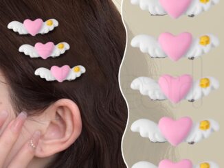 กิ๊บติดผม รูปปีกนางฟ้า Y2k ลายการ์ตูนปีกหัวใจน่ารัก สีชมพูหวาน สไตล์เกาหลี เครื่องประดับ สําหรับผู้หญิง