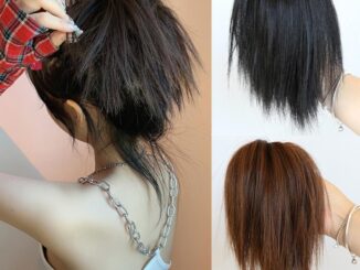 Bluevelvet วิกผมหางม้าไฟเบอร์ ทนความร้อน สีดํา สีน้ําตาล สไตล์พังก์ สําหรับผู้หญิง