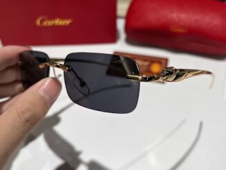 Cartier แว่นตากันแดด เลนส์ไล่โทนสี สไตล์วินเทจ คลาสสิก หรูหรา แฟชั่นสําหรับผู้ชาย ผู้หญิง