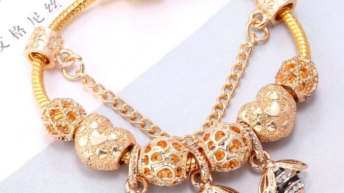 Dinglly สร้อยข้อมือ จี้รูปผึ้ง 3 ตัว สีทอง สําหรับผู้หญิง Diy