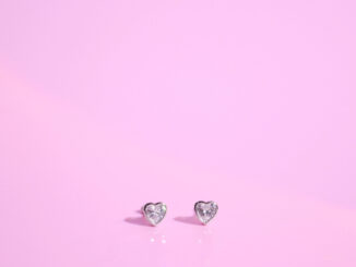 PAN earrings ต่างหูเงินแท้925 จี้รูปหัวใจ ต่างหูเพชรสวิส เพชร CZ. ต่างหูมินิมอล ของขชวัญน่ารัก #E0101