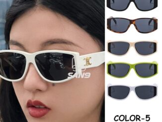 【บานพับโลหะ】COD (San9) 2023 แว่นตากันแดด แฟชั่นเกาหลี สีดํา สําหรับผู้หญิง UV400