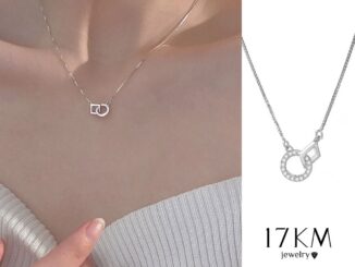 สร้อยคอโชคเกอร์ จี้คริสตัล สีเงิน ทรงสี่เหลี่ยม ยาว 17 กม. สําหรับผู้หญิง