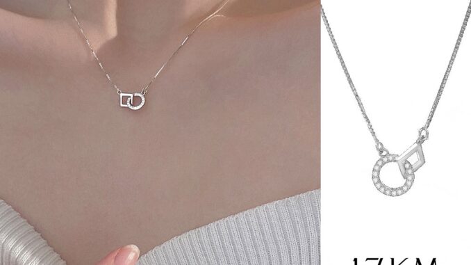 สร้อยคอโชคเกอร์ จี้คริสตัล สีเงิน ทรงสี่เหลี่ยม ยาว 17 กม. สําหรับผู้หญิง
