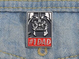 เข็มกลัดโลหะ รูป Star Wars Villain Spoof DAD สร้างสรรค์ อุปกรณ์เสริม สําหรับติดเสื้อผ้า