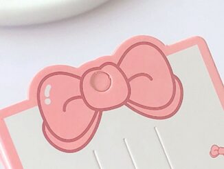 Ulo ป้ายแท็กกระดาษแข็ง ประดับโบว์ สีชมพู สําหรับแขวนตกแต่งผม DIY 50 ชิ้น