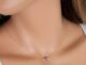 สร้อยคอโซ่ จี้ตาชั่วร้าย สีฟ้า เรียบง่าย เครื่องประดับแฟชั่น สําหรับผู้หญิง ขายส่ง