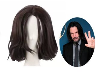วิกผมคอสเพลย์ John Wick Chapter 4 John Wick สีน้ําตาล สีดํา สําหรับปาร์ตี้ฮาโลวีน