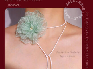 SALE โช้กเกอร์ดอกไม้แบบเชือกรุ่นใหม่ ผูกได้หลายแบบ ✨Flower Decor Flexi Rope Choker  ✨สินค้าพร้อมส่งค่า