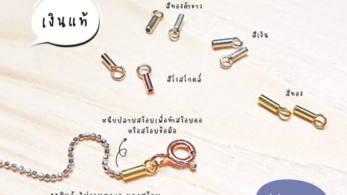SM ตัวหนีบปลายสร้อยโซ่ เกี่ยวตะขอ เงินแท้92.5% สร้อยคอ สร้อยข้อมือ