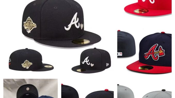 Atlanta Braves fit หมวกเบสบอล ปิดเต็มตัว สไตล์ฮิปฮอป สําหรับผู้ชาย ผู้หญิง456456
