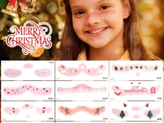 tattoo christmas แทททู สติกเกอร์รอยสัก ลายคริสต์มาส กันน้ํา สําหรับเด็ก