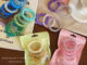 ยางรัดผม เซ็ตยางรัดผมสีสันสดใสแพ็คใส่ถุง6ชิ้น พร้อมส่งในไทย