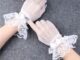 ถุงมือตาข่ายลูกไม้ระบาย พร้อมส่ง