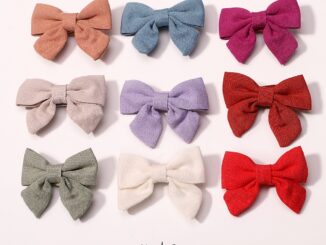 กิ๊บติดผม ประดับโบว์ ขนาด 2.24 นิ้ว เพื่อความปลอดภัย สีพื้น สําหรับเด็กผู้หญิง จํานวน 1 ชิ้น