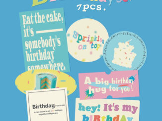 พร้อมส่ง birthday sticker set