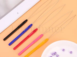 ตะขอดึงสาย พลาสติก สําหรับทําสร้อยคอ สร้อยข้อมือ ลูกปัด และขนนก DIY
