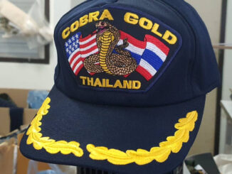 หมวกแก๊ปสีกรมท่า cobra gold แบบ 1 ช่อ ของแท้จากทหารเรือ