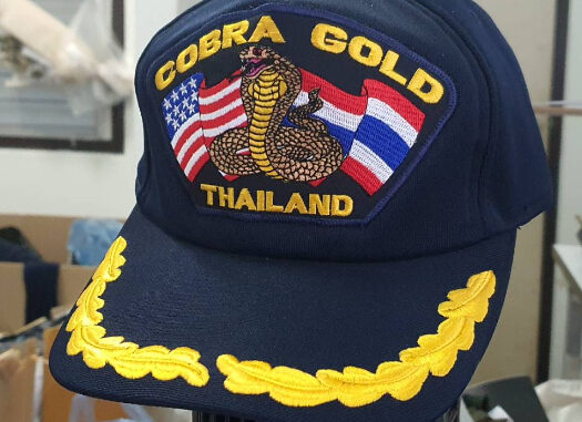 หมวกแก๊ปสีกรมท่า cobra gold แบบ 1 ช่อ ของแท้จากทหารเรือ
