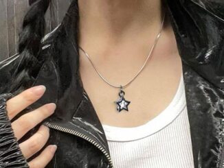 Arin สร้อยคอ จี้โลหะอัลลอย ชั้นเดียว รูปดาว เรียบง่าย
