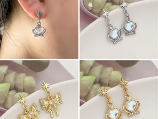 จี้แผ่นโลหะผสม หลายรูปแบบ สําหรับทําเครื่องประดับ DIY จํานวน 1 ชิ้น ต่อถุง