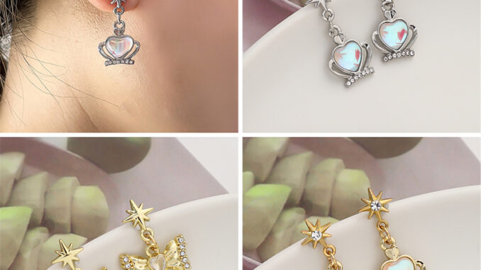 จี้แผ่นโลหะผสม หลายรูปแบบ สําหรับทําเครื่องประดับ DIY จํานวน 1 ชิ้น ต่อถุง