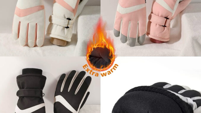 G022 Snow glove ถุงมือกันหนาว เล่นหิมะ เล่นสกี