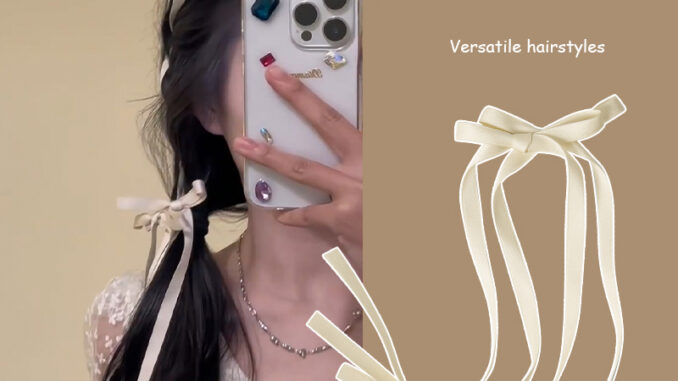CODพร้อมส่งกิ๊บติดผมโบว์ผ้าไหมเกาหลีน่ารักสำหรับผู้หญิงเครื่องประดับผมราคาถูกที่สุด-Ranliyy