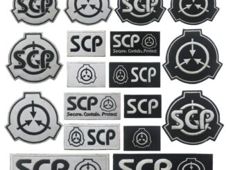 Scp โลโก้รองพื้น เวลโคร ตรา ปัก SCP ยุทธวิธี เสื้อกั๊ก ตรา เหนือธรรมชาติ งานอดิเรก ปลอกแขน