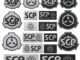 Scp โลโก้รองพื้น เวลโคร ตรา ปัก SCP ยุทธวิธี เสื้อกั๊ก ตรา เหนือธรรมชาติ งานอดิเรก ปลอกแขน