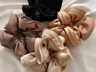 พร้อมส่ง ยางรัดผมซาตินขนาดใหญ่ พรีเมี่ยม หนา เย็บเนี๊ยบ