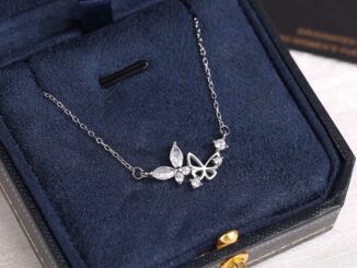 สร้อยคอเงินแท้ Papillon ♡. (ปาปิยอง) ส่งฟรี EMS ! [C9-2]