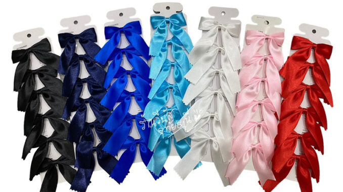 [พร้อมส่งทันที] โบว์นักเรียน โบว์ติดผม กิ๊ฟสปริงพร้อมใช้งาน โบว์ผูกผม ชุดนักเรียน