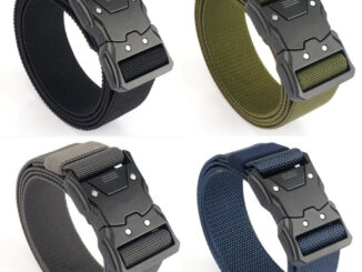 พร้อมส่ง️เข็มขัดผู้ชาย ทหาร  ขนาด3.8cm ความยาว 130cm หัวเหล็ก แข็งแรง เข็มขัดปลดไว Tactical Belt （p59）